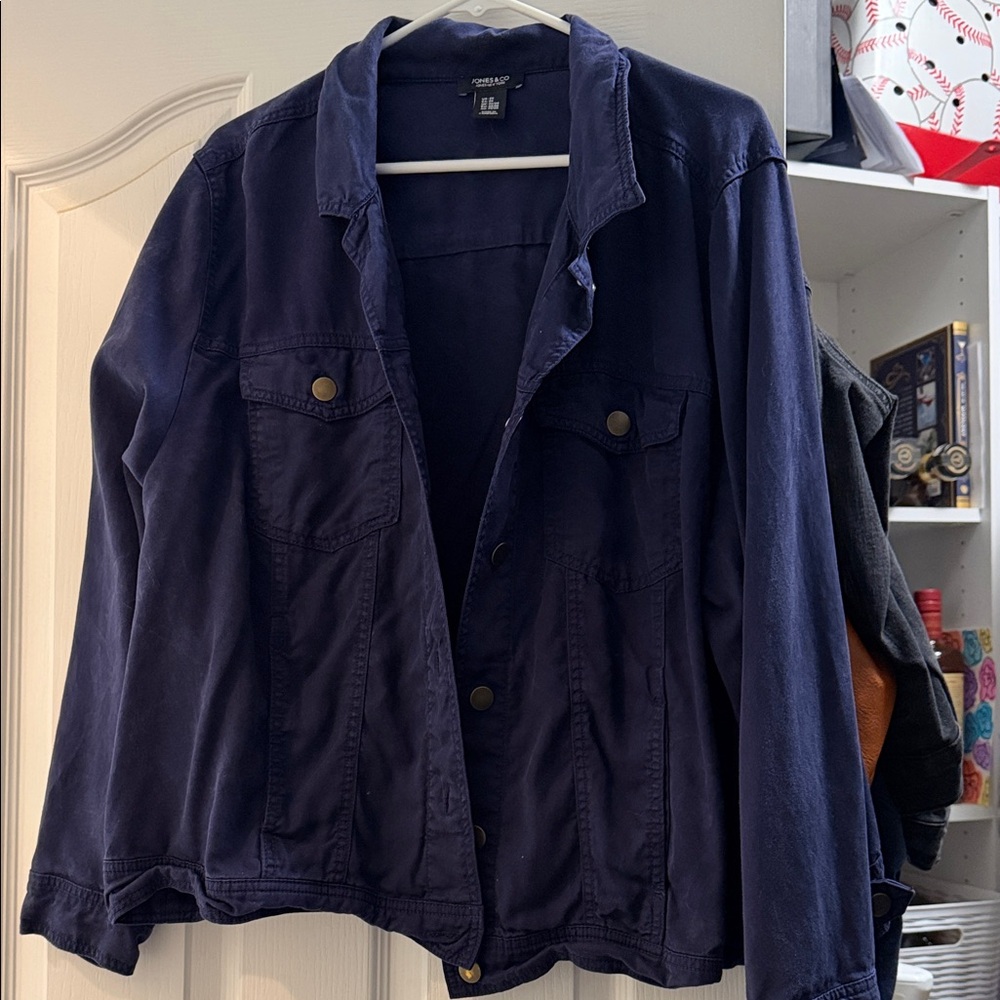 Jones New York Navy Jean Jacket